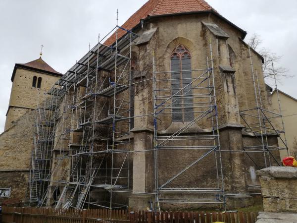 Marienkirche Ziegenhain eingeruestet